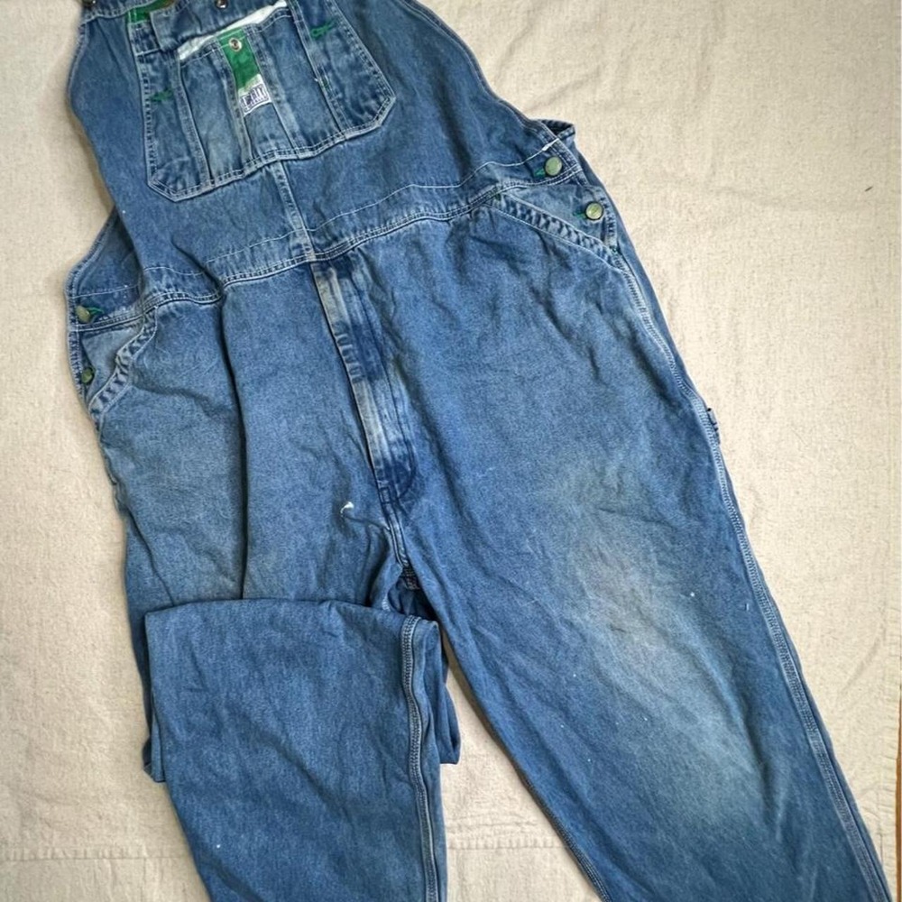 Liberty Overalls Blue Denim Bib Overalls Workwear Vintage Style
